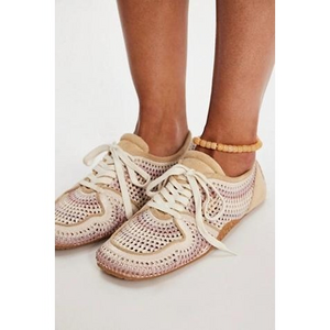 Free People Crochet Low Pro Sneakers in Cream